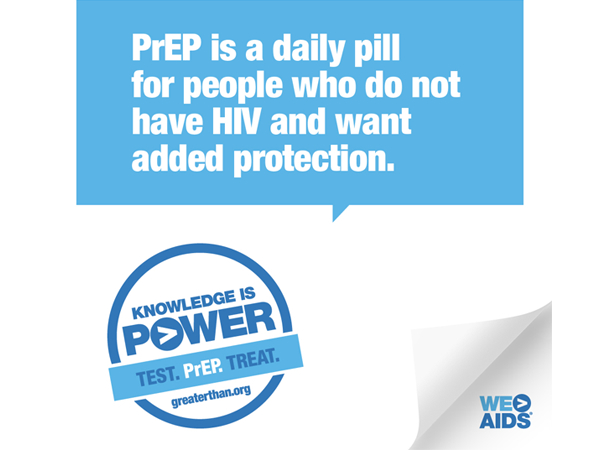 Knowledge is Power campaign graphic promoting PrEP