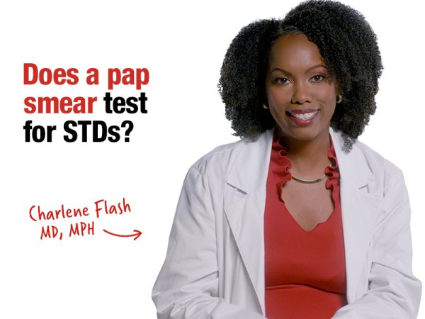Does a pap smear test for STDs?