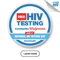 NHTD / Walgreens (June 27): Free HIV Testing!