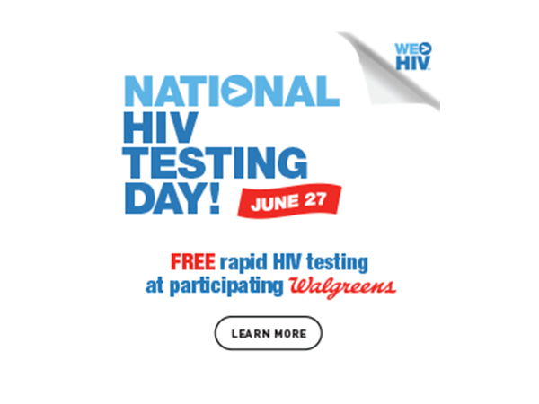 NHTD (June 27): National HIV Testing Day! (FREE rapid HIV testing)